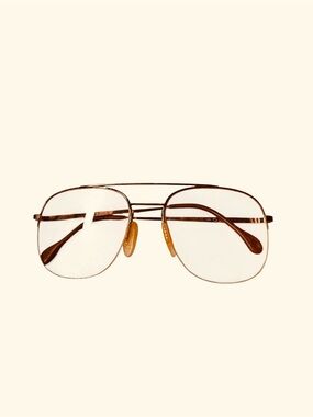 Vintage 80s Zeiss Eyeglasses West Germany Half Rim Aviator FRAMES ONLY.